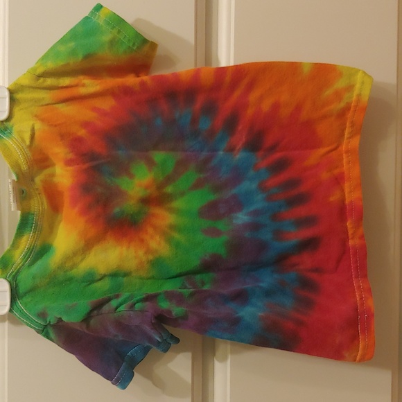 3T tie dye tee, 🌈 rainbow Unisex - Picture 2 of 3